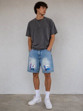 HOMME + FEMME Jean Shorts Size 36